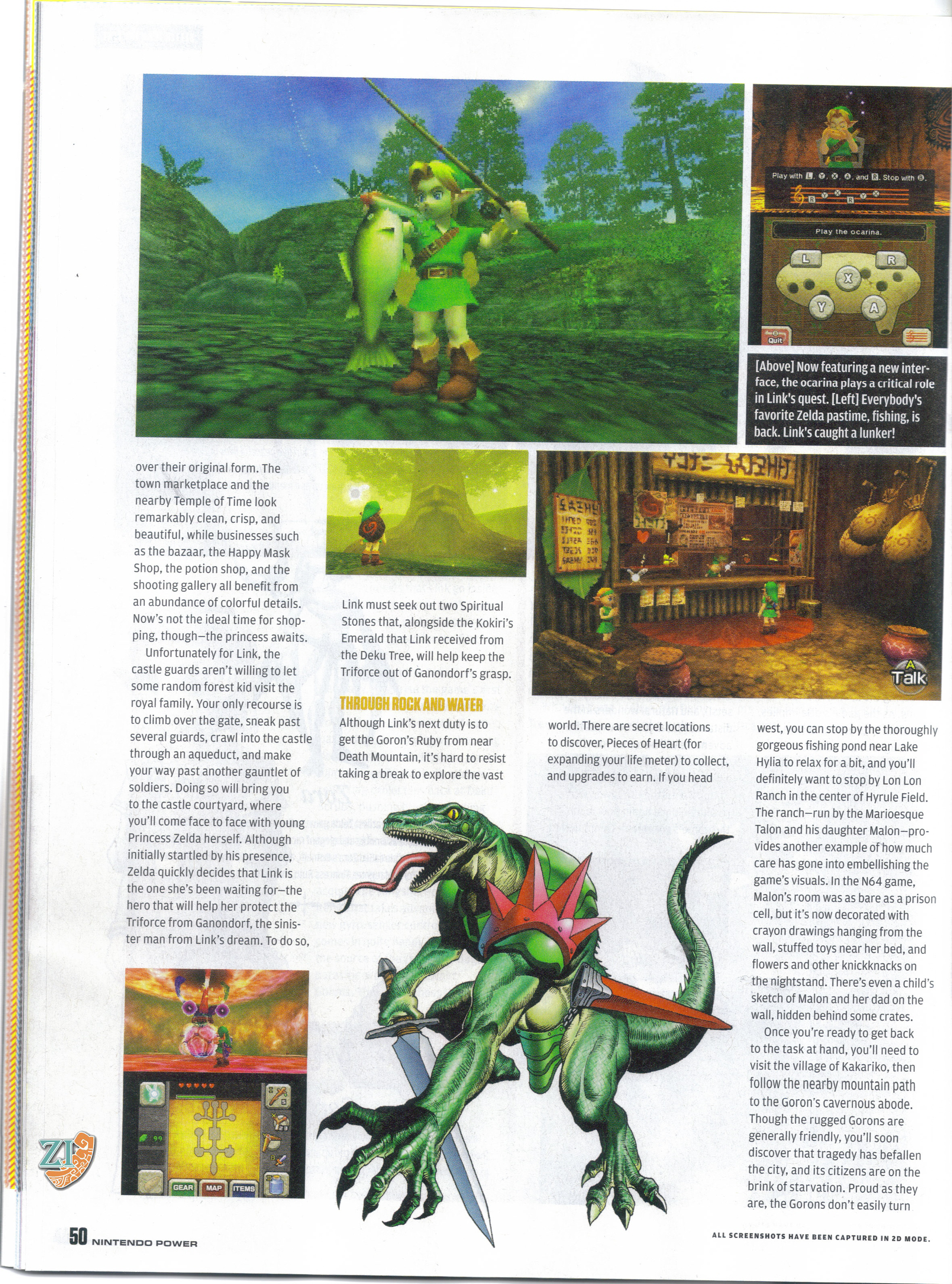 Nintendo Power May 2011: Ocarina of Time 3DS - Zelda Dungeon