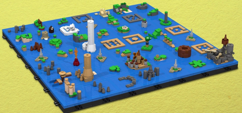 LEGO IDEAS - The Legend of Zelda: HYRULE WORLD MAP From Ocarina of