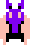Purple Ache sprite from The Adventure of Link