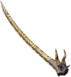 File:Silver Lynel Saber Horn - TotK icon.png