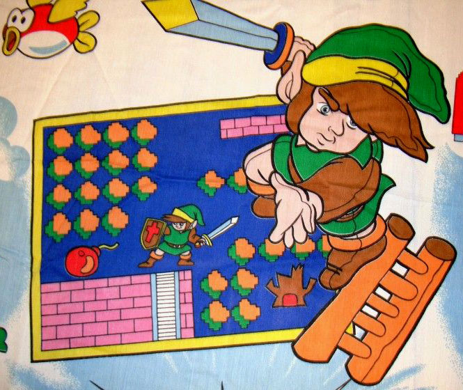 File:The Legend of Zelda & Super Mario Bros. Twin Bed Set2.jpg