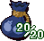 Bomb Bag #2 inventory icon from Spirit Tracks.