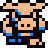 Blue Pig Moblin sprite from Link's Awakening DX, Oracle of Seasons, and Oracle of Ages