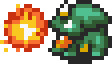 Green Kodongo Sprite from A Link to the Past.