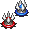 Red and Blue Leever sprites from The Minish Cap