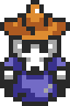 Purple Wizzrobe sprite from A Link to the Past
