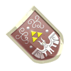 Hylian Shield [sic] (The Minish Cap): Ups Shield Recovery by 5. Can be used by all characters.