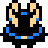 Blue Leever Sprite from Oracle of Seasons and Oracle of Ages