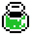Inventory icon of a bottle of Green Potion in A Link to the Past