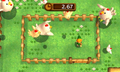 Link participating in the Cucco Ranch mini-game