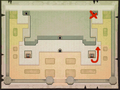 Hyrule Castle map from Zelda's Letter in Spirit Tracks.