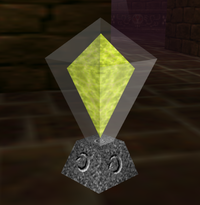 An activated Crystal Switch in Ocarina of Time