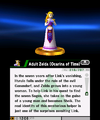 Adult Zelda (Ocarina of Time) trophy from Super Smash Bros. for Nintendo 3DS