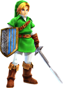Artwork of Link wearing the Kokiri Tunic from Hyrule Warriors