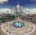 Hyrule Castle, looming over Castle Town in Twilight Princess