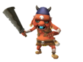 A red Bokoblin from Skyward Sword with his cap on