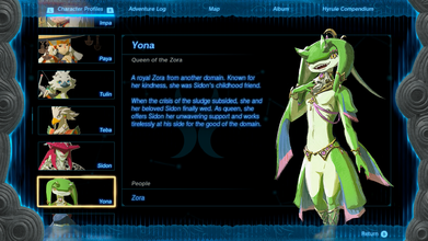 Yona Queen of the Zora - TotK Character Profile.png