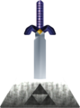 The Master Sword in the Pedestal of Time
