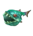 Model of a Bombfish underwater