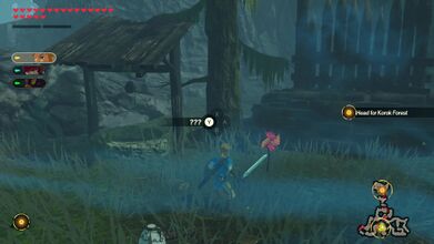From the start of the mission, run straight ahead and Hestu will open a passage. Just to the right, there is a pinwheel.