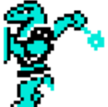 Blue Lizalfos sprite from The Adventure of Link.