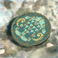 Breath of the Wild Hyrule Compendium picture of a Fisherman's Shield.