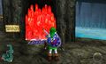 Zora Shop blocked off by ice in Ocarina of Time 3D
