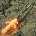Breath of the Wild Hyrule Compendium picture of a Flamespear.