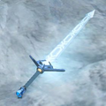 Breath of the Wild Hyrule Compendium picture of a Frostblade.