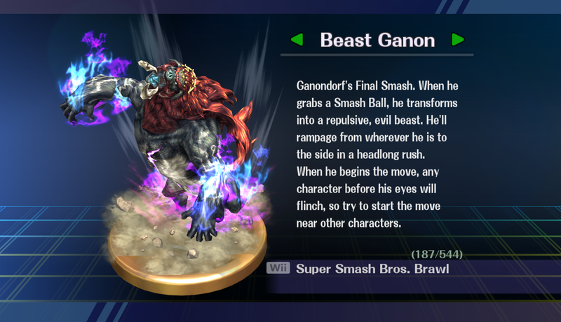File:Beast Ganon - SSB Brawl Trophy with text.png