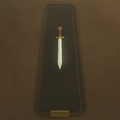 Sword of the Hero on display in Link's House