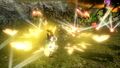 Agitha attacking with a swarm of Golden Butterflies in Hyrule Warriors