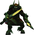 Ganon, as seen in-game in Ocarina of Time.