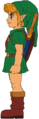 Young Link colour design sketch, side view