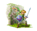 Early artwork of Link in A Link Between Worlds