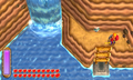 Requirements: Zora's Flippers. Once screen west of the Witch's Hut, a Maiamai can be found along the northern wall. Jump into the water and climb the nearby ladder to reach it.