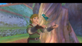 Link picks up a Sky Stag Beetle.