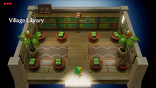 Inside the Library in Link's Awakening (Switch)