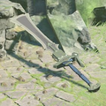 Breath of the Wild Hyrule Compendium picture of a Knight's Claymore.