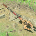 Breath of the Wild Hyrule Compendium picture of an Ancient Spear.