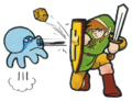 Link and an Octorok