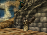 Activated Owl Statue in Clock Town from Majora's Mask (N64)