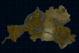 Isolated map of Dueling Peaks Tower region