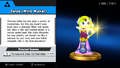 Zelda (Wind Waker) trophy from Super Smash Bros. for Wii U
