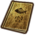 The Fish Journal as it appears in Link's inventory in Twilight Princess HD