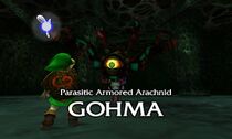 Parasitic Armored Arachnid GOHMA title (3DS)
