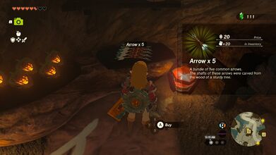 Arrows for sale in Tears of the Kingdom