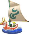 Link & the King of Red Lions figurine from The Wind Waker