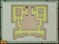 Hyrule Castle Exterior 2nd Floor Map from Spirit Tracks.