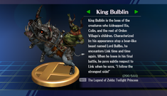 King Bulblin: Randomly obtained.
